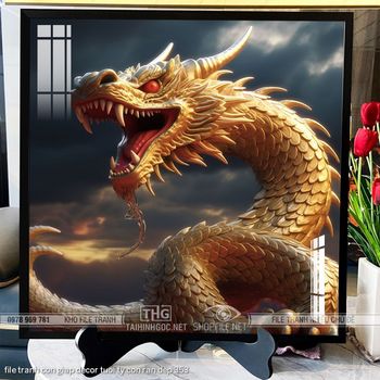 file tranh con giap decor tuoi ty con ran dep 353