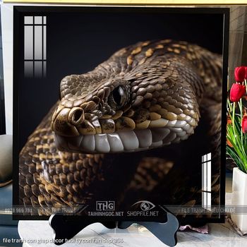 file tranh con giap decor tuoi ty con ran dep 358