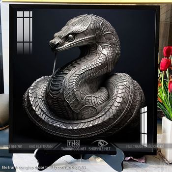 file tranh con giap decor tuoi ty con ran dep 363