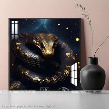 file tranh con giap decor tuoi ty con ran dep 364