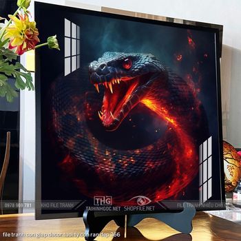 file tranh con giap decor tuoi ty con ran dep 366