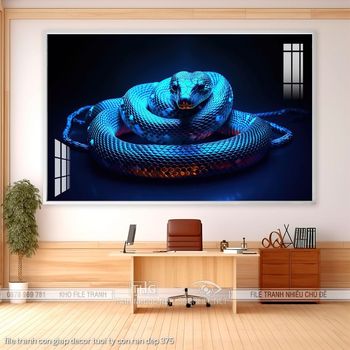 file tranh con giap decor tuoi ty con ran dep 375