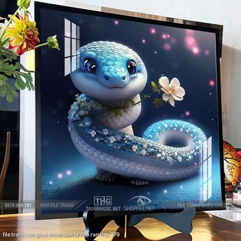 file tranh con giap decor tuoi ty con ran dep 379