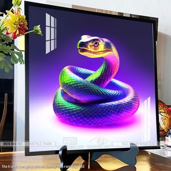 file tranh con giap decor tuoi ty con ran dep 381