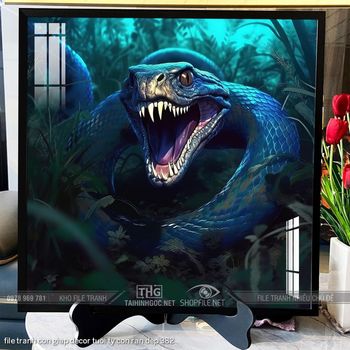 file tranh con giap decor tuoi ty con ran dep 382