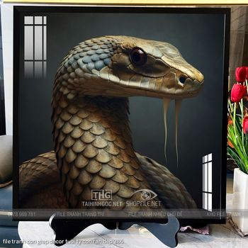 file tranh con giap decor tuoi ty con ran dep 386