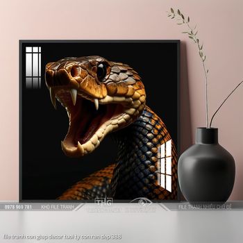 file tranh con giap decor tuoi ty con ran dep 388