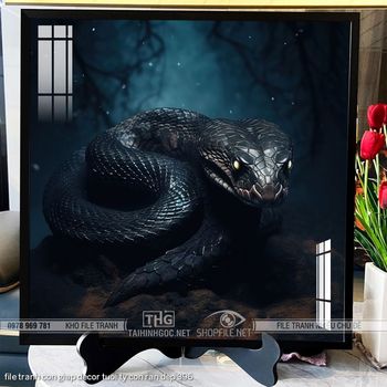 file tranh con giap decor tuoi ty con ran dep 396