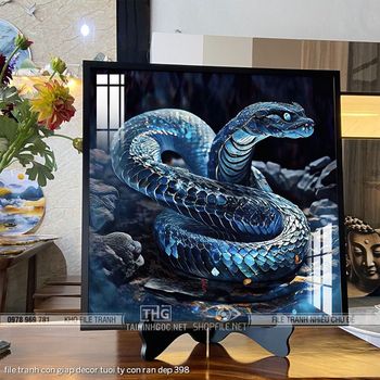 file tranh con giap decor tuoi ty con ran dep 398