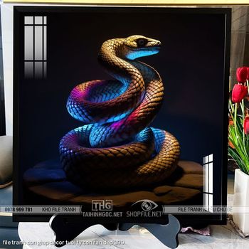 file tranh con giap decor tuoi ty con ran dep 399