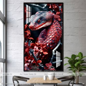 file tranh con giap decor tuoi ty con ran dep 410