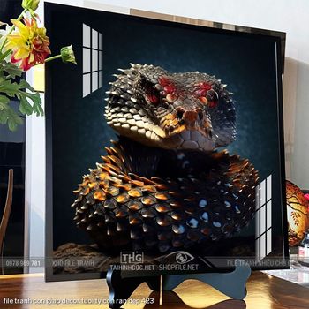 file tranh con giap decor tuoi ty con ran dep 423