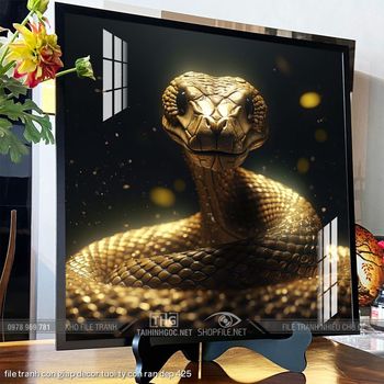 file tranh con giap decor tuoi ty con ran dep 425