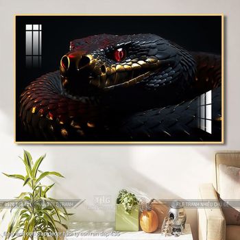 file tranh con giap decor tuoi ty con ran dep 435