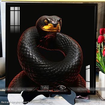 file tranh con giap decor tuoi ty con ran dep 445