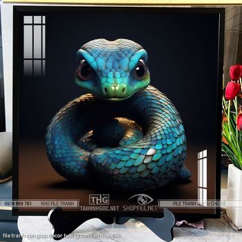 file tranh con giap decor tuoi ty con ran dep 456