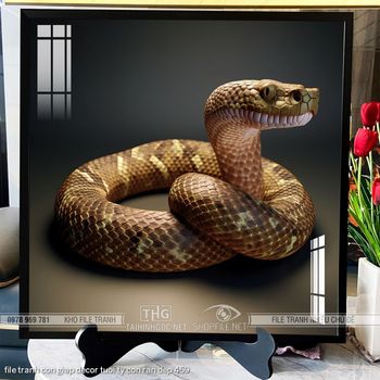 file tranh con giap decor tuoi ty con ran dep 459