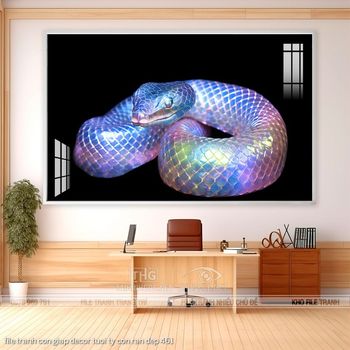 file tranh con giap decor tuoi ty con ran dep 461