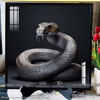 file tranh con giap decor tuoi ty con ran dep 462