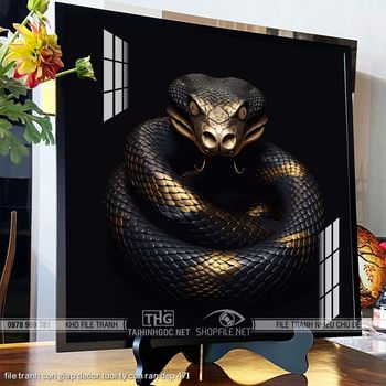 file tranh con giap decor tuoi ty con ran dep 471