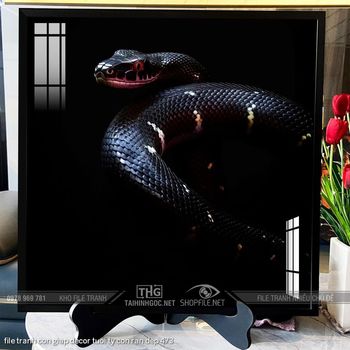 file tranh con giap decor tuoi ty con ran dep 473