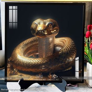 file tranh con giap decor tuoi ty con ran dep 484