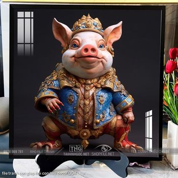 file tranh con giap hoi con heo decor 004