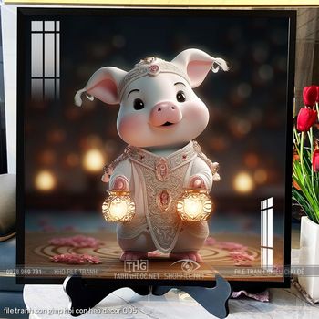 file tranh con giap hoi con heo decor 005