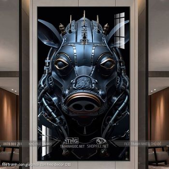 file tranh con giap hoi con heo decor 011