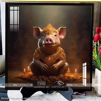 file tranh con giap hoi con heo decor 017