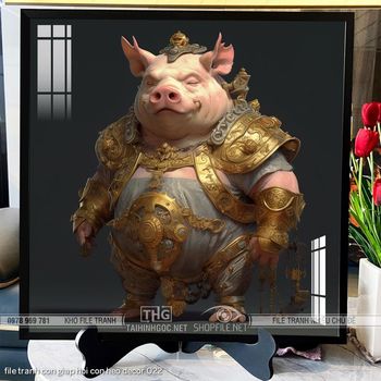 file tranh con giap hoi con heo decor 022