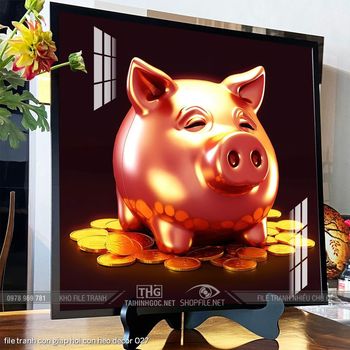 file tranh con giap hoi con heo decor 027