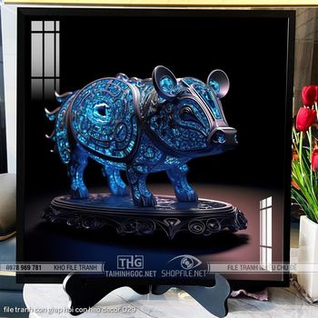 file tranh con giap hoi con heo decor 029