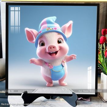 file tranh con giap hoi con heo decor 034