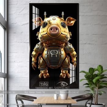file tranh con giap hoi con heo decor 039