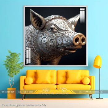 file tranh con giap hoi con heo decor 052