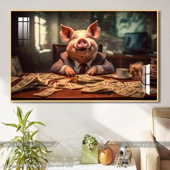 file tranh con giap hoi con heo decor 068