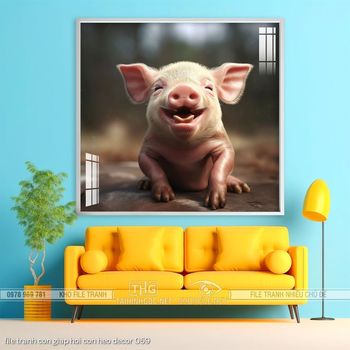 file tranh con giap hoi con heo decor 069