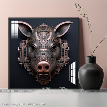 file tranh con giap hoi con heo decor 070