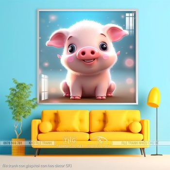 file tranh con giap hoi con heo decor 071