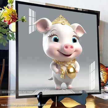 file tranh con giap hoi con heo decor 077