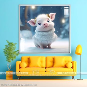 file tranh con giap hoi con heo decor 101