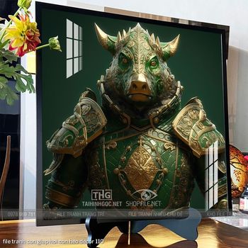 file tranh con giap hoi con heo decor 110