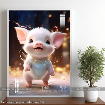 file tranh con giap hoi con heo decor 116
