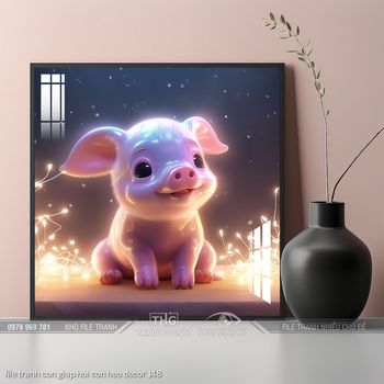 file tranh con giap hoi con heo decor 148