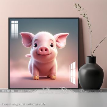 file tranh con giap hoi con heo decor 152