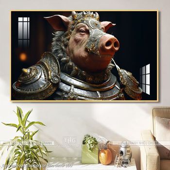 file tranh con giap hoi con heo decor 160