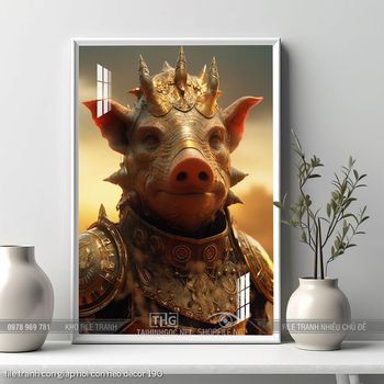 file tranh con giap hoi con heo decor 190