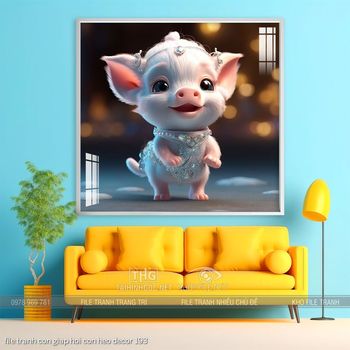 file tranh con giap hoi con heo decor 193