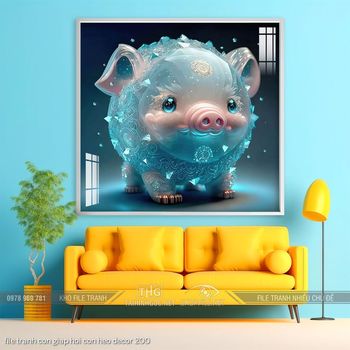 file tranh con giap hoi con heo decor 200